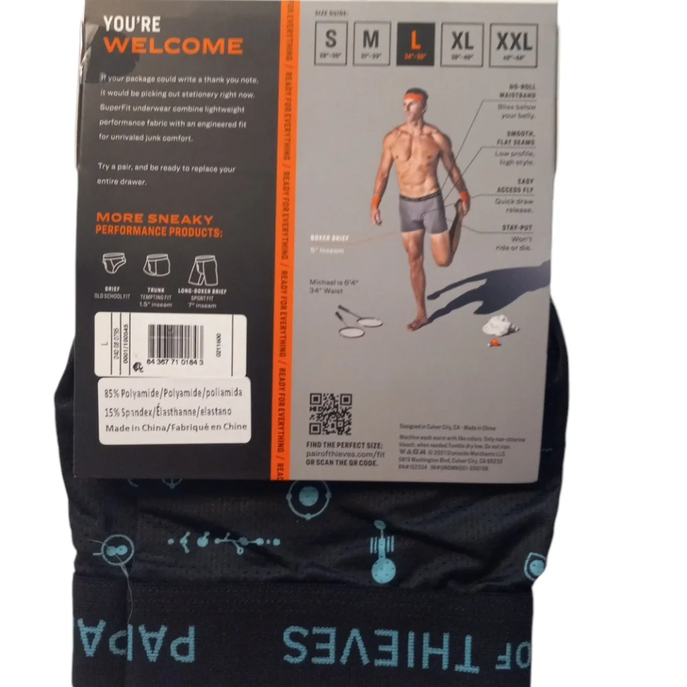 Men's Pair of Thieves Super Fit Boxer Briefs Underwear size M